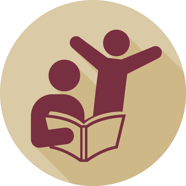 coach and teacher reading