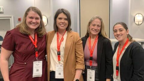 Andrea Barton-Hulsey, PhD, CCC-SLP, Brianna Coltellino, Dr. Elizabeth Biggs and Rebecca Gianforte 
