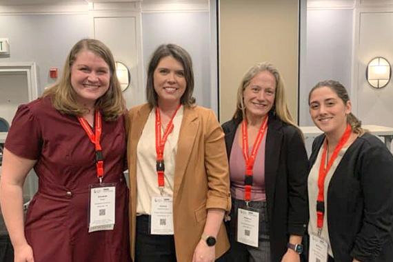 Andrea Barton-Hulsey, PhD, CCC-SLP, Brianna Coltellino, Dr. Elizabeth Biggs and Rebecca Gianforte 